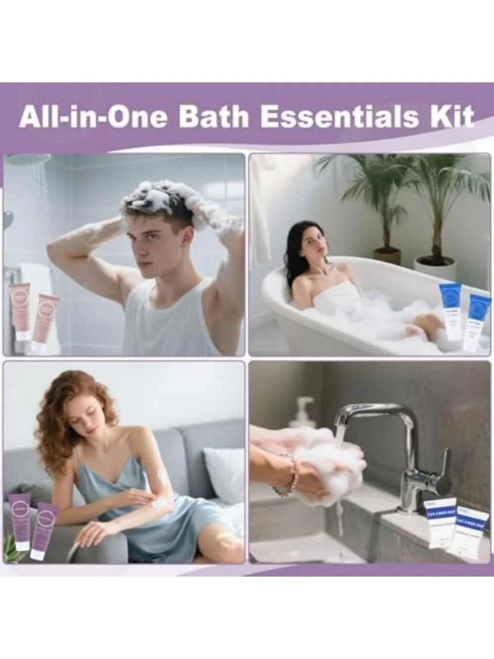 Travel Size Toiletries Set - Individually Wrapped Mini Essentials (120 Pack)